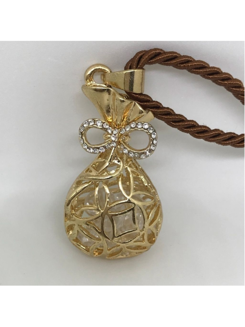 BROWN & GOLD NECKLACE